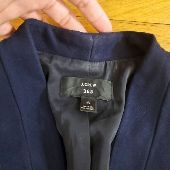J. Crew 365 Going Out Blazer In Stretch Twill Navy Women’s Size 6 Workwear Casua - Picture 2 of 8